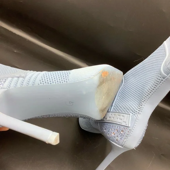 Steve Madden Maxwelle Light Blue Rhinestone Accent Bootie - Picture 5 of 9